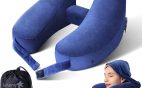 almohada con capucha